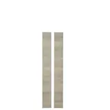 Joues de finition pour petite bibliothèque chêne authentique gris 18 x 1,9 x 135 cm - Déstockage