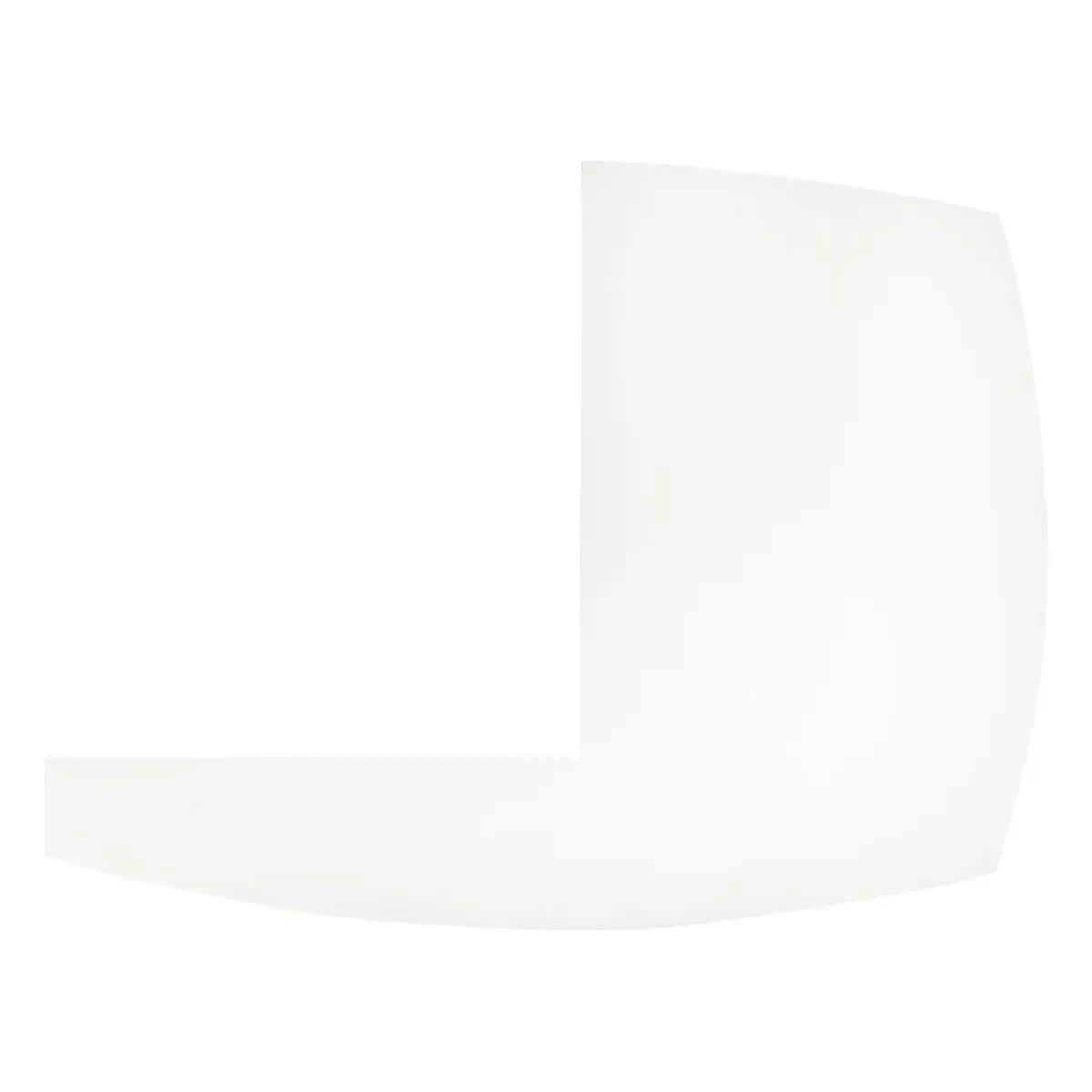 Tablette d'angle PMR pour comptoir magasin blanc 95 x 74 cm - Comptoir Global-2