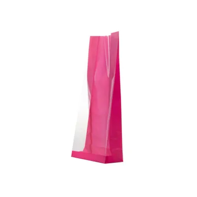 Sachet SOS Rose fond PP 8 x 4 x 20 cm - Sachet confiserie - Sachet bonbons - Lot de 50 - Sachets bonbon, Sachets confiserie
