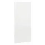 Fond tôle plein d'angle extérieur - Ligne Store blanc pas de 25 mm
