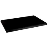 Tablette tôle monobloc 66,5 x 57 cm Noire - Ligne Store noir pas de 25 mm