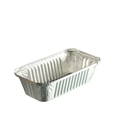 Barquette aluminium 685 ml 20,1 x 10,9 x 4,9 cm - Plat aluminium - Moule aluminium - Lot de 100 - Barquettes en aluminium