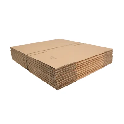 Caisse carton - Caisse américaine carton hauteur variable - carton double cannelure 40 x 30 x 20/30 cm – Lot de 10 - Caisses américaines cartons-4