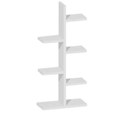 Étagère 6 niveaux blanc mat 70 x 32 x 160 cm - Étagère magasin - Étagères magasins, Présentoirs bois