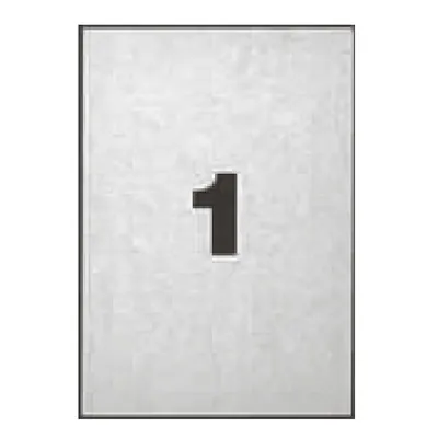 100 Étiquettes adhésives blanches multi-usages 210 x 297 mm Etibox - Étiquettes adhésives neutres-2