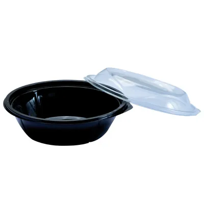 Bol salade 400 ml plastique Noir ø 16 x 4,5 cm - Bol plastique - Lot de 100 - Boîtes salade, Bols salade-3
