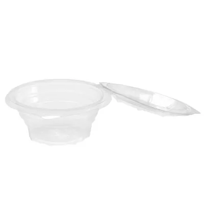 Bol salade avec couvercle 370 ml plastique transparent ø 13,5 x 6,5 cm - Bol plastique avec couvercle - Lot de 60 - Saladiers-2