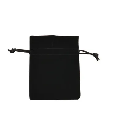 Sachet velours noir 7,5 x 10 cm – Pochette velours avec cordon de serrage - Pochette à bijoux - Lot de 10 - Sachets velours, Pochettes simili cuir
