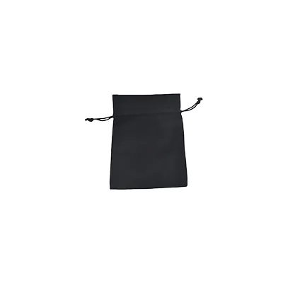Sachet coton noir 9 x 12 cm avec cordon de serrage - Paquet de 10 - Sachets coton, Sachets lin