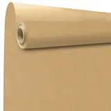 Papier cadeau kraft vergé brun uni 70 cm x 100 m 60 g/m² – le rouleau - Papiers cadeaux kraft, Papiers cadeaux unis