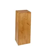 Podium colonne bois 24 x 24 x 60 cm - Podium cube - Podium de présentation magasin - Ligne Authentique