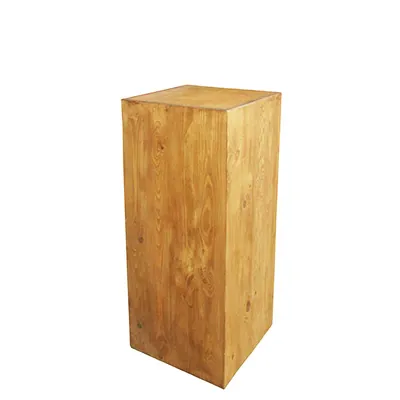 Podium colonne bois 40 x 40 x 100 cm - Podium cube - Podium de présentation magasin - Podiums de présentation, Présentoirs 3 niveaux