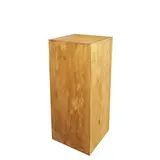 Podium colonne bois 40 x 40 x 100 cm - Podium cube - Podium de présentation magasin - Ligne Authentique