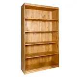 Étagère en bois massif 4 niveaux 100 x 39 x 200 cm brun - Mobilier retail - Étagères en bois