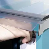 Porte-étiquettes galbé basculant