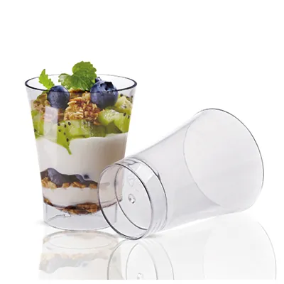 Verrine ronde plastique 70 ml ø 5 x 6,4 cm - Verrine transparente - Verrine jetable - Lot de 50 - Verrines-2