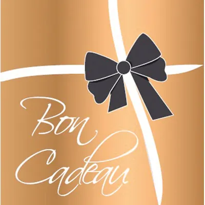 Bon cadeau noeud or / noir 12 x 12 cm - Paquet de 12 - Bons cadeaux-2