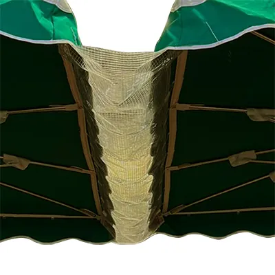 Gouttière parasol translucide 250 x 100 cm nylon armé - Gouttières de parasol