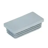 Manchon pour gondole - Plastique Gris Foncé 30x60 mm - Ligne Store gris métallisé pas de 50 mm