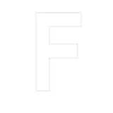 Lettre adhésive F - Lettres et chiffres adhésifs