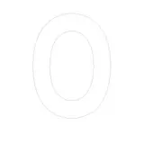 Lettre adhésive O - Lettres et chiffres adhésifs