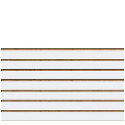 Panneau rainuré Blanc Craie, entraxe 10 cm - Ligne Memphis