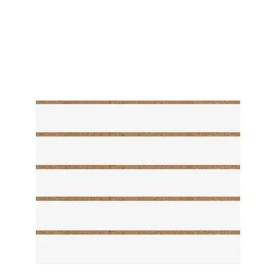 Panneau rainuré Blanc Craie, entraxe 15 cm - Ligne Memphis