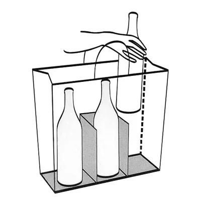 Sacs kraft 3 bouteilles - Sacs pour bouteilles de vin-3