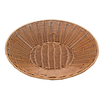 Corbeille à pain ronde plastique marron ø 50 x 8,5 cm - Vanneries