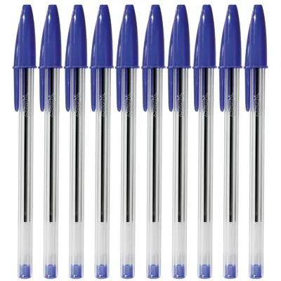 Stylos Bic cristal - bleu - lot de 50 - Stylos billes
