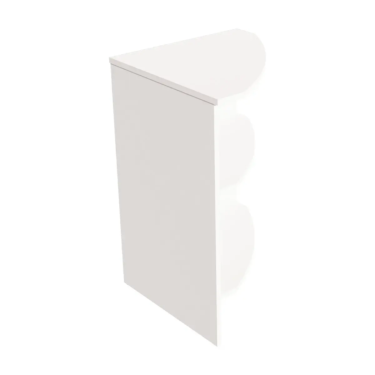 Comptoir d'angle blanc craie 52 x 52 x 88 cm - Comptoirs One-3