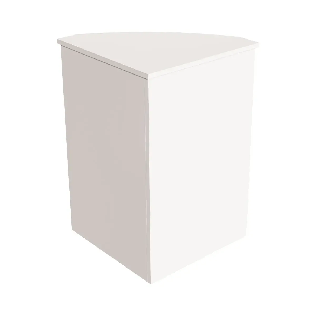 Comptoir d'angle blanc craie 52 x 52 x 88 cm - Comptoirs One-4