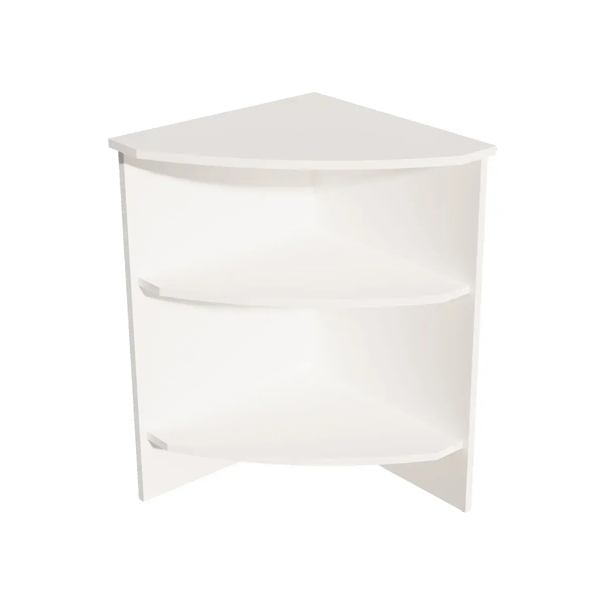 Comptoir d'angle blanc craie 52 x 52 x 88 cm - Comptoirs One