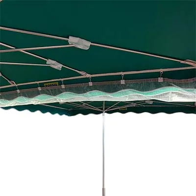 Gouttière parasol translucide 300 x 50 cm nylon armé - Gouttières de parasol-3