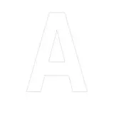 Lettre adhésive A - Lettres et chiffres adhésifs