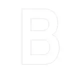 Lettre adhésive B - Lettres et chiffres adhésifs