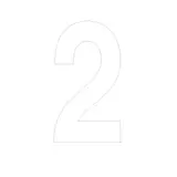 Chiffre adhésif 2 - Lettres et chiffres adhésifs