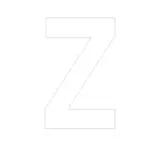 Lettre adhésive Z - Lettres et chiffres adhésifs