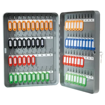 Armoire à clés, capacité 80 clés - Boîtes à clés et cadenas-2