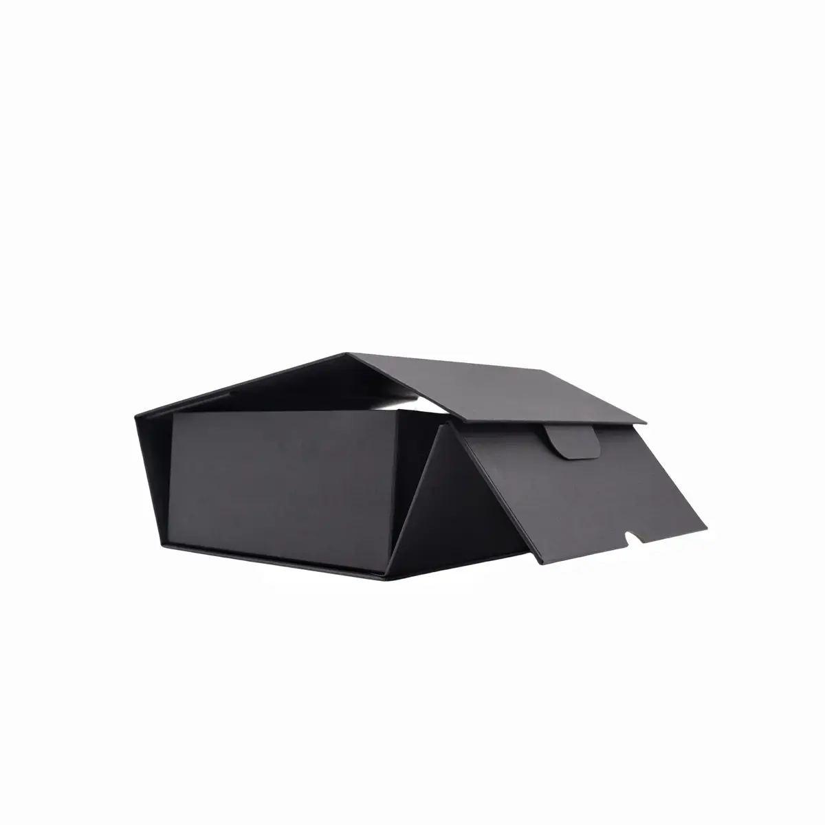 Boîte cadeau carton noire 22 x 22 x 10 cm - Lot de 5 - Boites cadeaux carton pliables-5