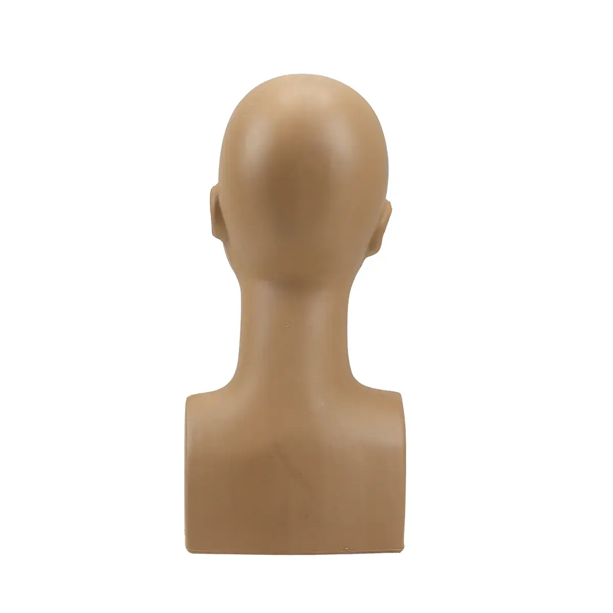 Tête mannequin femme plastique H 38 cm - Tête pour perruque, chapeau - Chair - Têtes-4