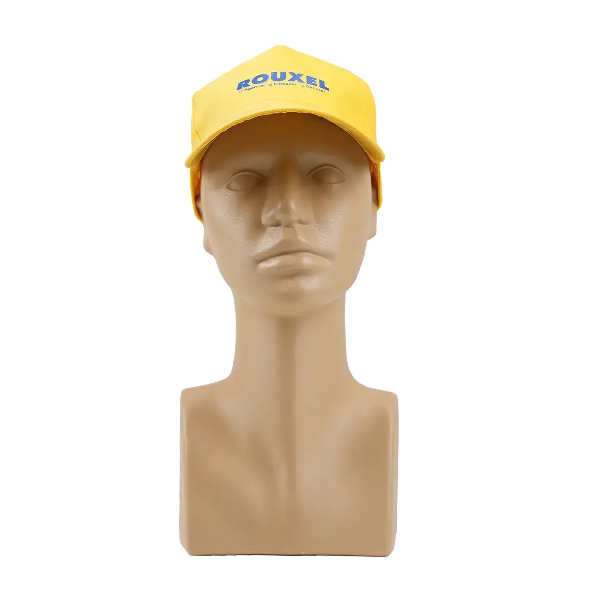 Tête mannequin femme plastique H 38 cm - Tête pour perruque, chapeau - Chair - Têtes-6