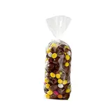 Sachet transparent fond carton 10 x 22 cm polypro 35µ - Sachet confiserie - Sachet bonbons - Lot de 100 - Sachets Pâques, Ballotins chocolats vides Pâques