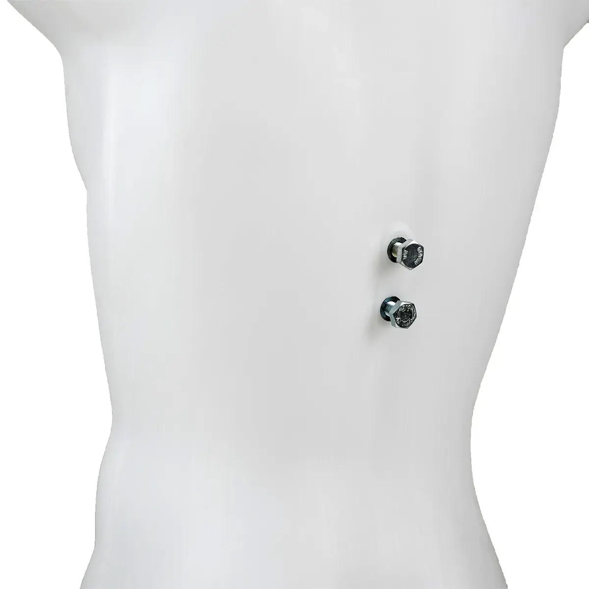Buste homme plastique H 87 cm - Torse homme plastique - Blanc - Bustes ECO-5