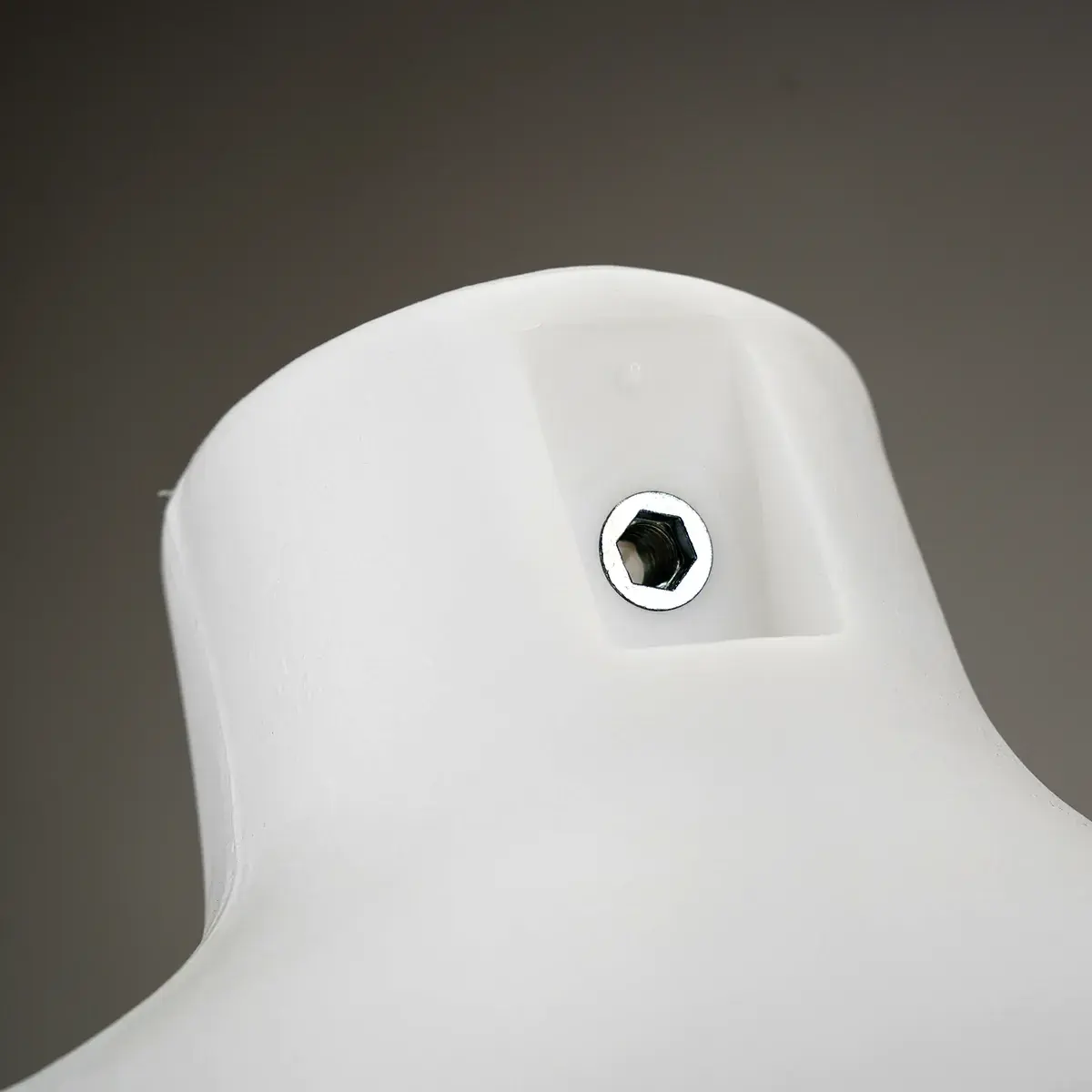 Buste homme plastique H 87 cm - Torse homme plastique - Blanc - Bustes ECO-6