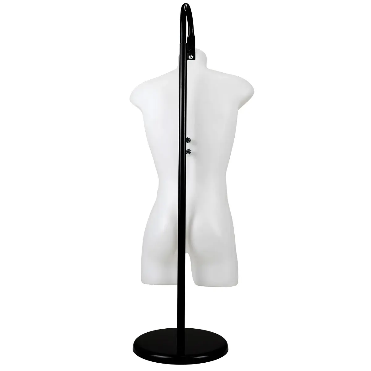 Buste homme plastique H 87 cm - Torse homme plastique - Blanc - Bustes ECO-9