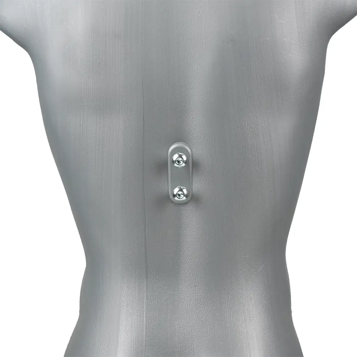 Buste homme plastique H 87 cm - Torse homme plastique - Gris - Bustes ECO-4