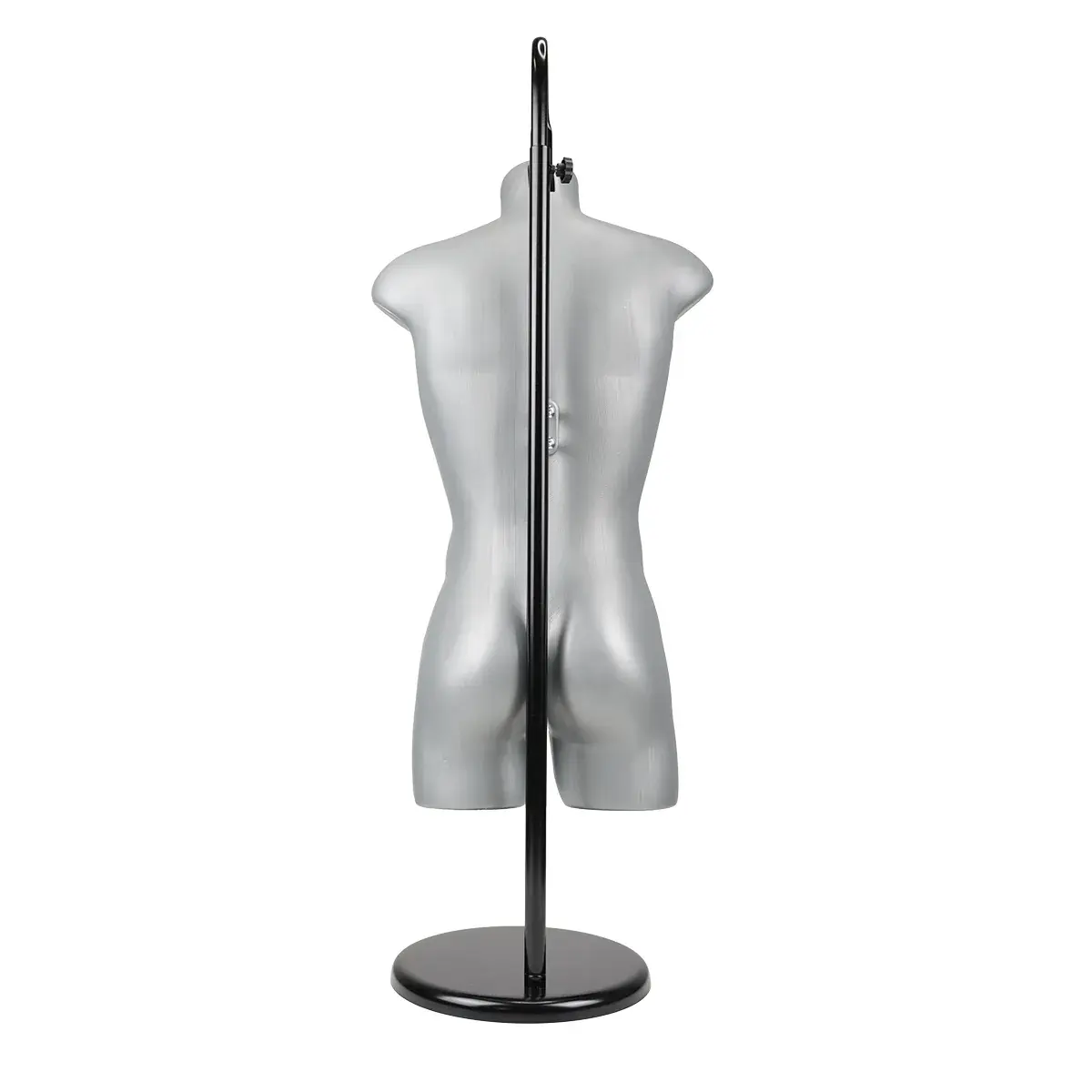 Buste homme plastique H 87 cm - Torse homme plastique - Gris - Bustes ECO-10