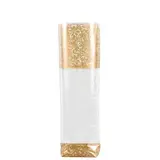 Sachet polypro fond PP Dentelle Or 14 x 30,5 cm 35µ - Sachet confiserie - Sachet bonbons - Lot de 100 - Sachets bonbon, Sachets confiserie