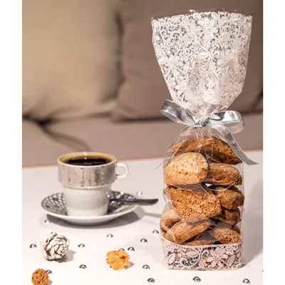 Sachet polypro fond PP Dentelle blanche 10 x 20 cm 35µ - Sachet confiserie - Sachet bonbons - Lot de 100 - Sachets bonbon, Sachets confiserie-3